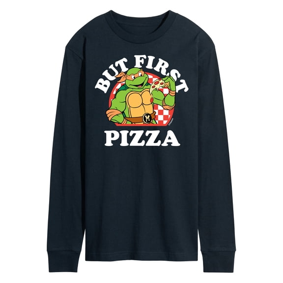 Teenage Mutant Ninja Turtles - But First Pizza - Men's Long Sleeve T-Shirt