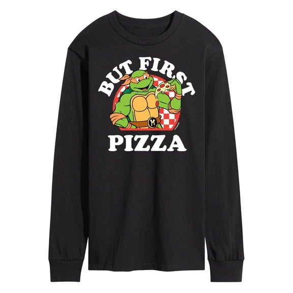 Teenage Mutant Ninja Turtles - But First Pizza - Men's Long Sleeve T-Shirt