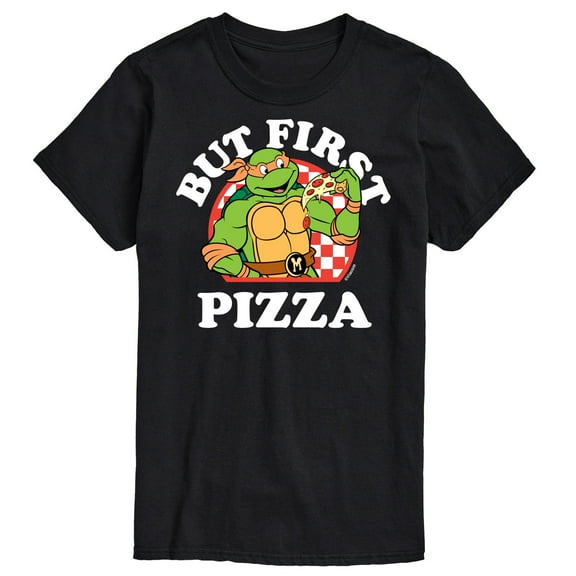 Teenage Mutant Ninja Turtles - But First Pizza - Men's Short Sleeve Graphic T-Shirt