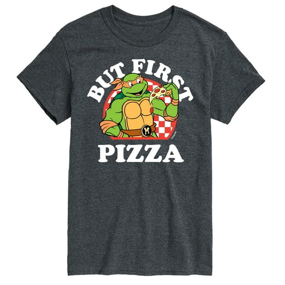 Teenage Mutant Ninja Turtles - But First Pizza - Men's Short Sleeve Graphic T-Shirt