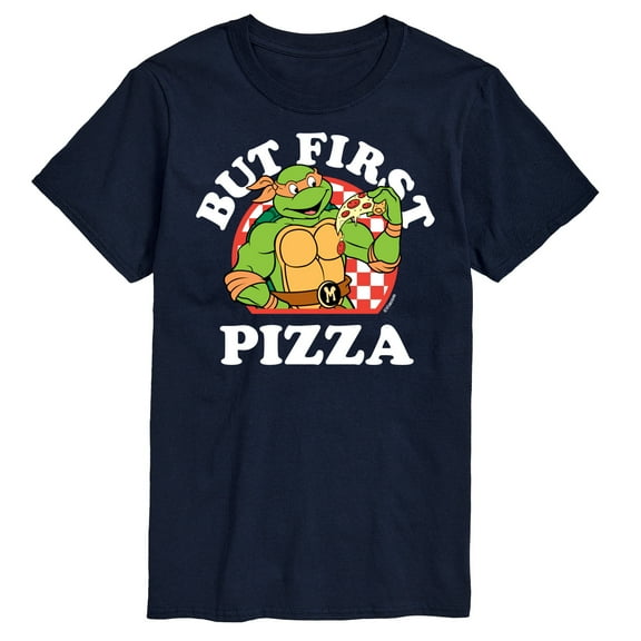 Teenage Mutant Ninja Turtles - But First Pizza - Men's Short Sleeve Graphic T-Shirt