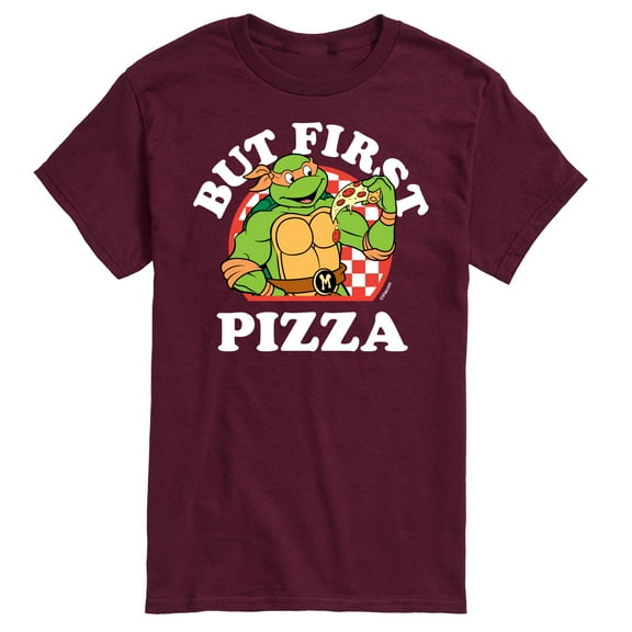 Teenage Mutant Ninja Turtles - But First Pizza - Men's Short Sleeve Graphic T-Shirt