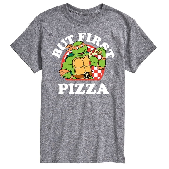 Teenage Mutant Ninja Turtles - But First Pizza - Men's Short Sleeve Graphic T-Shirt