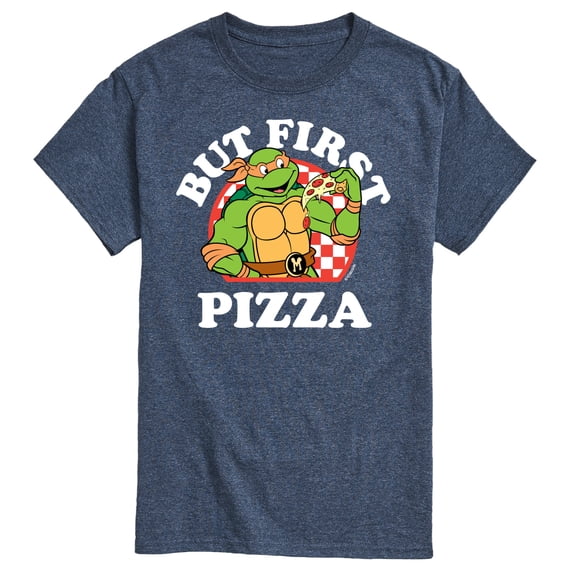 Teenage Mutant Ninja Turtles - But First Pizza - Men's Short Sleeve Graphic T-Shirt