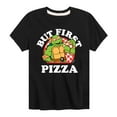 thumbnail image 1 of Teenage Mutant Ninja Turtles - But First Pizza - Toddler And Youth Short Sleeve Graphic T-Shirt, 1 of 5