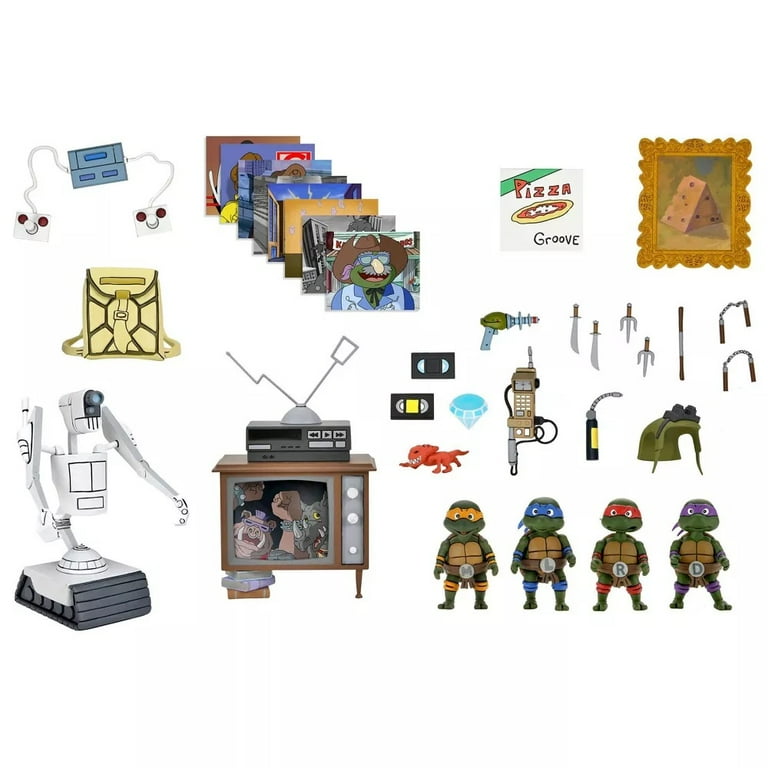 NECA ネカ ベビー タートルズ アクセサリーセット TMNT　ミュータント Amazon.co.jp: ネカ タートルズ 1/4スケール フィギュア ベビー