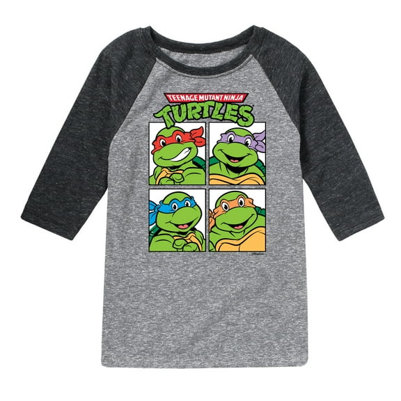 Teenage Mutant Ninja Turtles - Character Blocks - Toddler And Youth Raglan