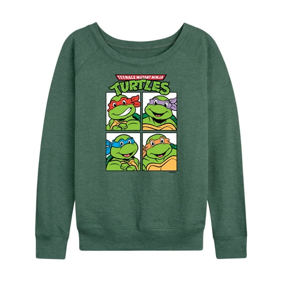 Teenage Mutant Ninja Turtles - Character Blocks - Women's Lightweight French Terry Long Sleeve Shirt