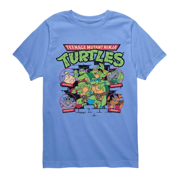 Teenage Mutant Ninja Turtles - Character Logo Group Short Sleeve Graphic T-Shirt