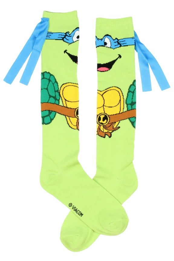 Teenage Mutant Ninja Turtles Character Mask Knee High Socks