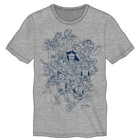 Teenage Mutant Ninja Turtles Character Outline T-Shirt XX-Large