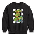 thumbnail image 1 of Teenage Mutant Ninja Turtles - Checker Graphic - Toddler & Youth Crewneck Fleece Sweatshirt, 1 of 5