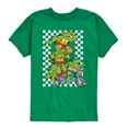 thumbnail image 1 of Teenage Mutant Ninja Turtles - Checker Graphic - Toddler & Youth Short Sleeve Graphic T-Shirt, 1 of 5