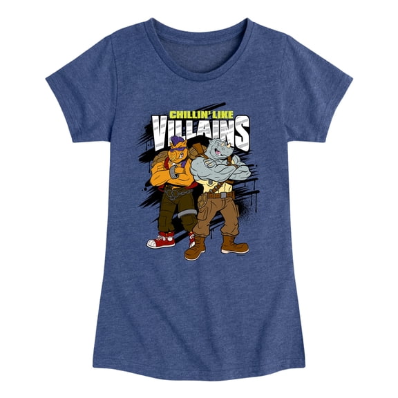 Teenage Mutant Ninja Turtles -Chillin Like Villains - Toddler & Youth Girls  Graphic T-Shirt