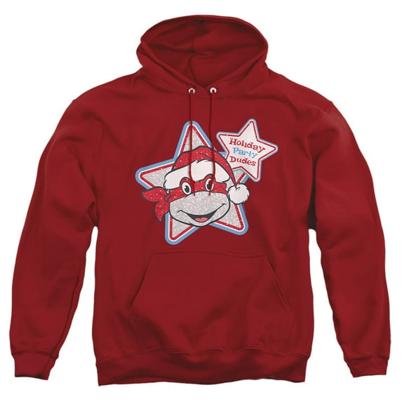 Teenage Mutant Ninja Turtles Christmas Holiday Party Dudes Unisex Adult Pull-Over Hoodie