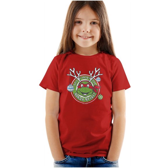 Teenage Mutant Ninja Turtles Christmas Into The Ninja Spirit Kids T Shirt for Youth Toddler Boys and Girls