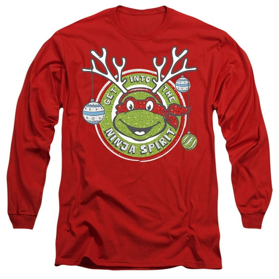 Teenage Mutant Ninja Turtles Christmas Into The Ninja Spirit Unisex Adult Long-Sleeve T Shirt