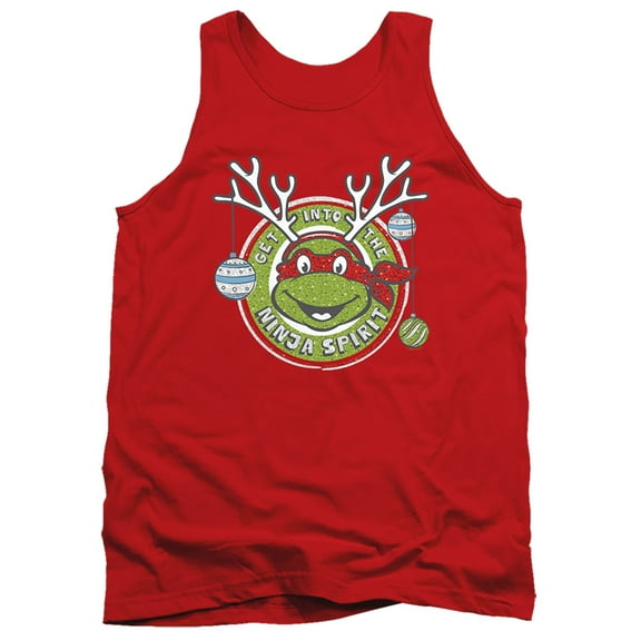 Teenage Mutant Ninja Turtles Christmas Into The Ninja Spirit Unisex Adult Tank Top,Red, 2X-Large