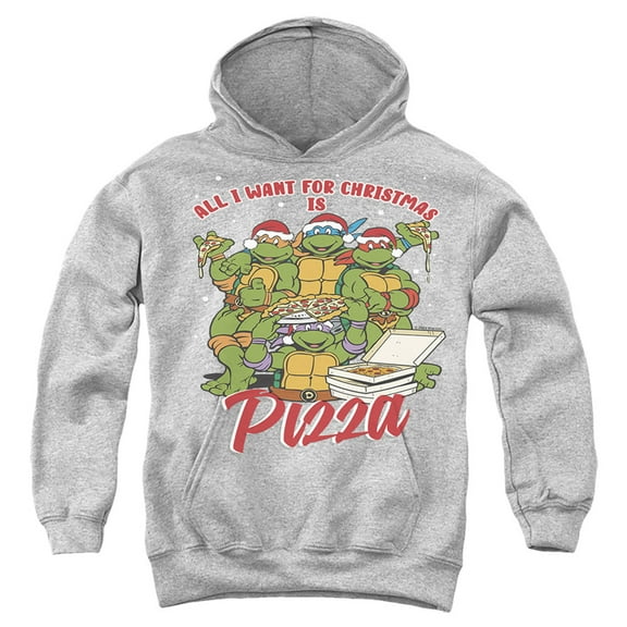 Teenage Mutant Ninja Turtles Christmas Pizza Kids Hoodie for Youth Boys and Girls