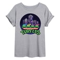 thumbnail image 1 of Teenage Mutant Ninja Turtles - City Scape With Turtles  - Juniors Ideal Flowy Muscle T-Shirt, 1 of 5