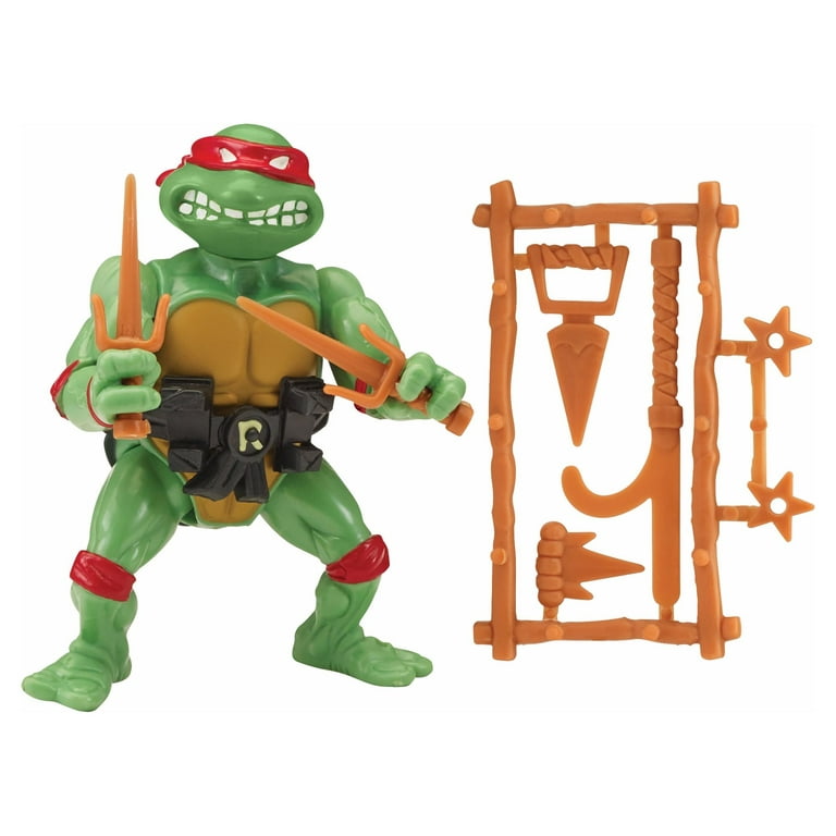 Teenage Mutant Ninja Turtles Classic Basic Raphael Action Figure Set, 4  Pieces 