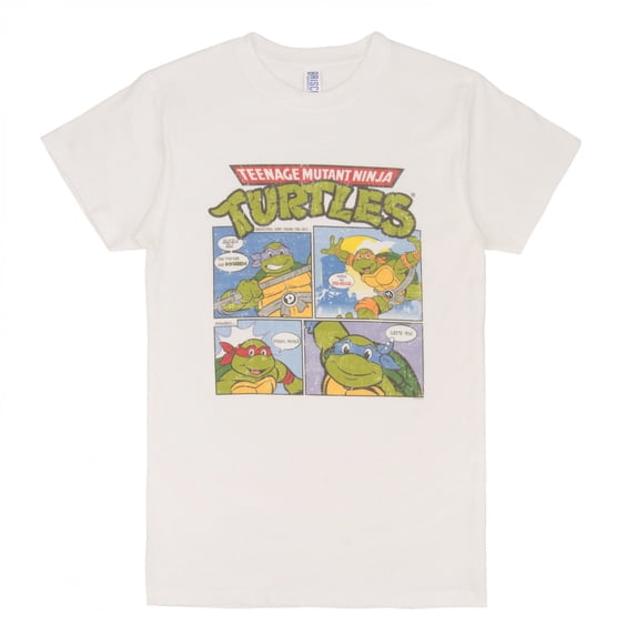 Teenage Mutant Ninja Turtles Classic Comic Strip Art T-Shirt-XLarge