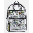 thumbnail image 1 of Teenage Mutant Ninja Turtles 17" Unisex Clear Backpack with Printed Laptop Sleeve, Green, 1 of 5