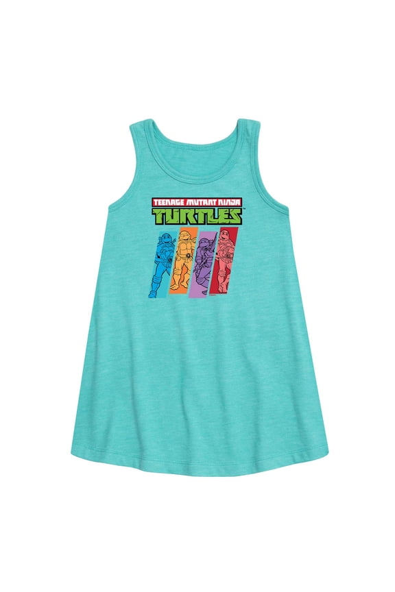 - Color Stripes - Girls Aline Dress