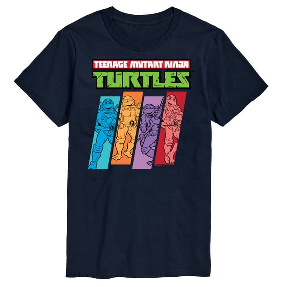 Teenage Mutant Ninja Turtles - Color Stripes - Men's Short Sleeve Graphic T-Shirt