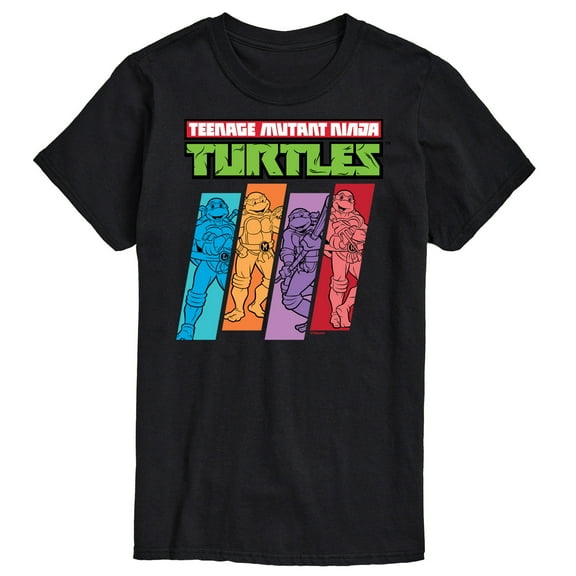 Teenage Mutant Ninja Turtles - Color Stripes - Men's Short Sleeve Graphic T-Shirt