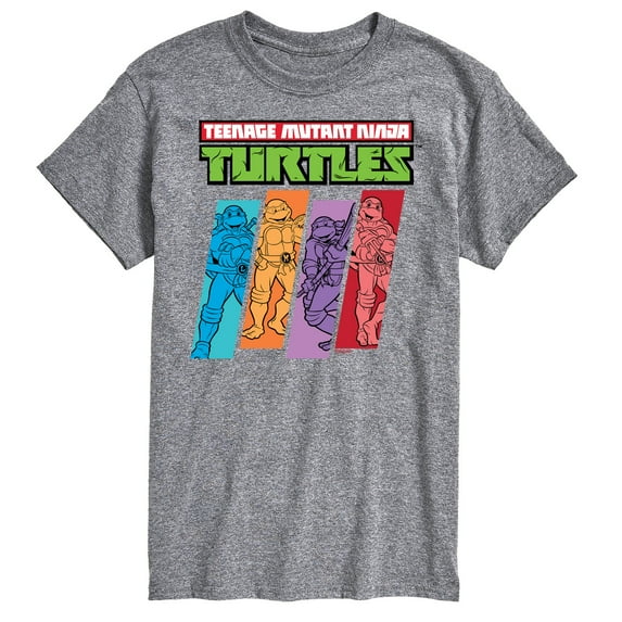 Teenage Mutant Ninja Turtles - Color Stripes - Men's Short Sleeve Graphic T-Shirt