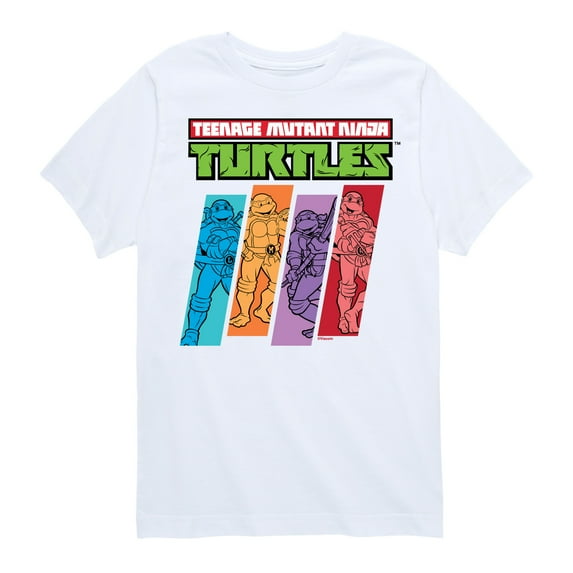 Teenage Mutant Ninja Turtles - Color Stripes - Toddler And Youth Short Sleeve Graphic T-Shirt