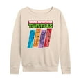 thumbnail image 1 of Teenage Mutant Ninja Turtles - Color Stripes - Women's Lightweight French Terry Long Sleeve Shirt, 1 of 5