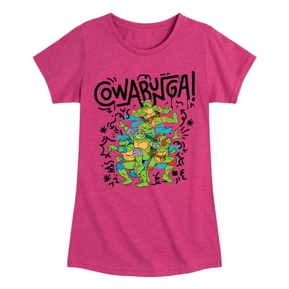Teenage Mutant Ninja Turtles - Cowabunga - Toddler & Youth Girls Short Sleeve Graphic T-Shirt