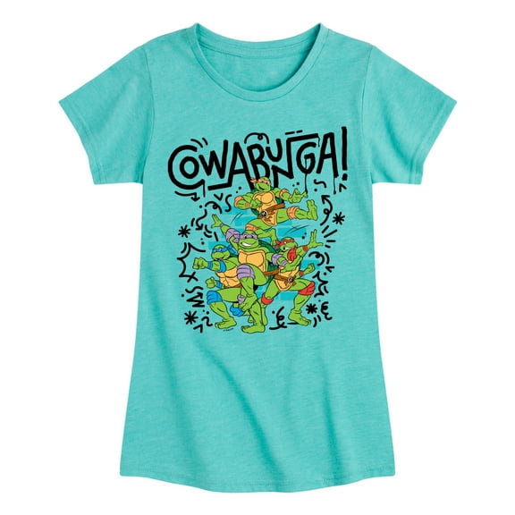 Teenage Mutant Ninja Turtles  - Cowabunga  - Toddler & Youth Girls Short Sleeve Graphic T-Shirt