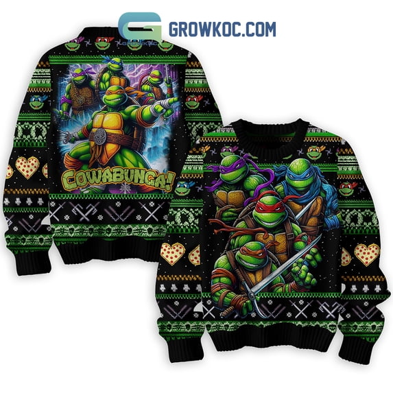 Teenage Mutant Ninja Turtles Cowabunga Ugly Sweater - Walmart.com