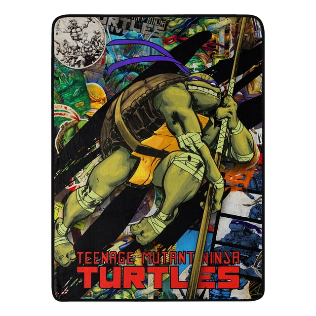 Teenage Mutant Ninja Turtles Dashing Donnie Micro Raschel Throw Blanket ...