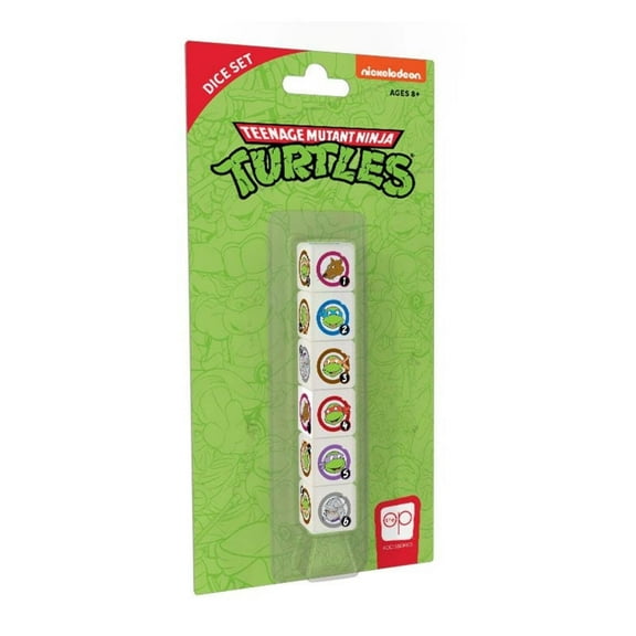 Teenage Mutant Ninja Turtles Dice Set | Collectible d6 Dice Featuring TMNT Characters - Splinter, Leonardo, Michelangelo, Raphael, Donatello, and Shredder | Officially Licensed 6-Sided Dice