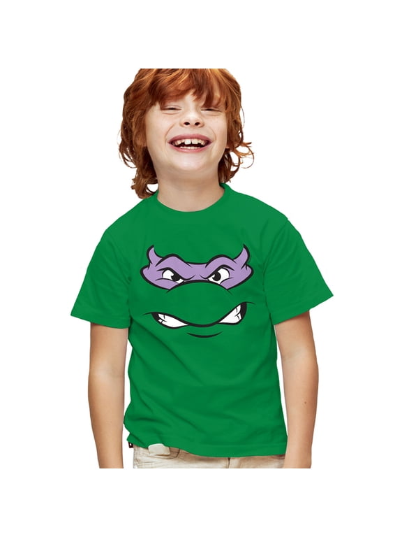 Donatello Angry Kids T Shirt for Youth Boys and Girls, Kelly Green, X-Small