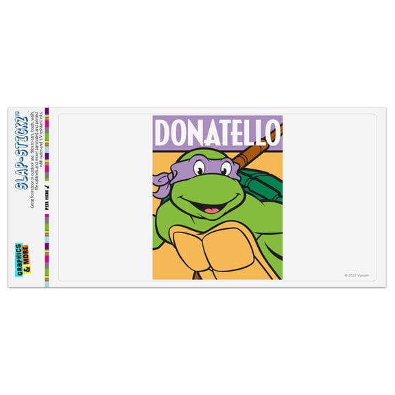 Teenage Mutant Ninja Turtles Donatello Automotive Car Window Locker Bumper Sticker