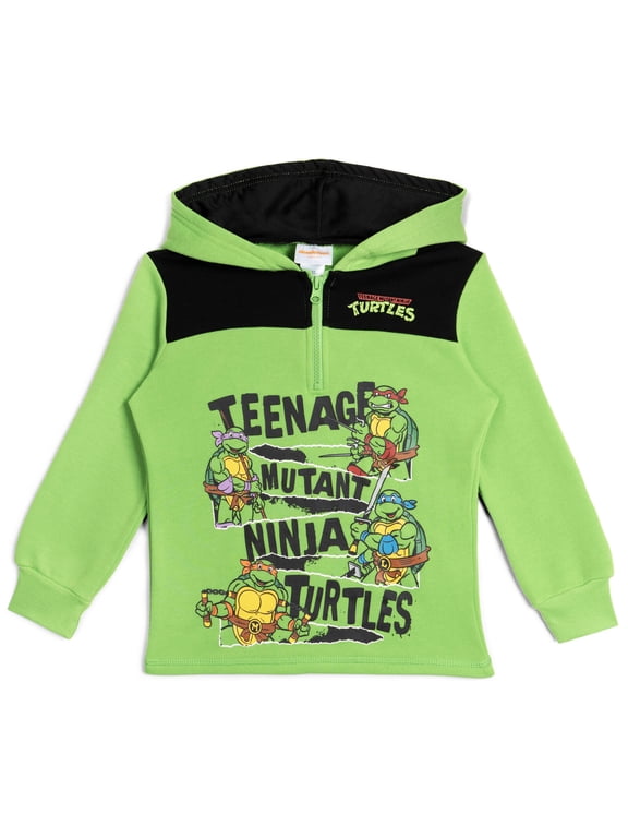 Donatello Raphael Leonardo Big Boys Half Zip Hoodie Toddler to Big Kid