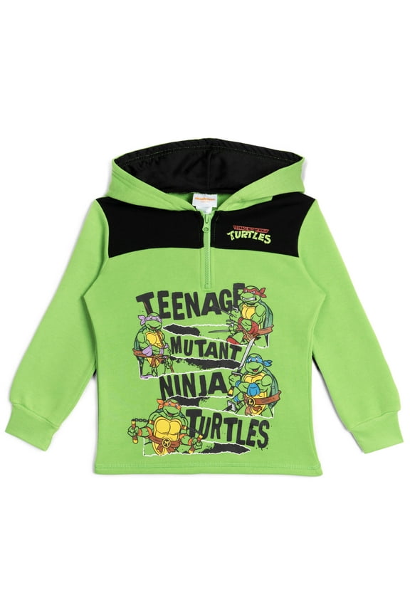 Donatello Raphael Leonardo Big Boys Half Zip Hoodie Toddler to Big Kid
