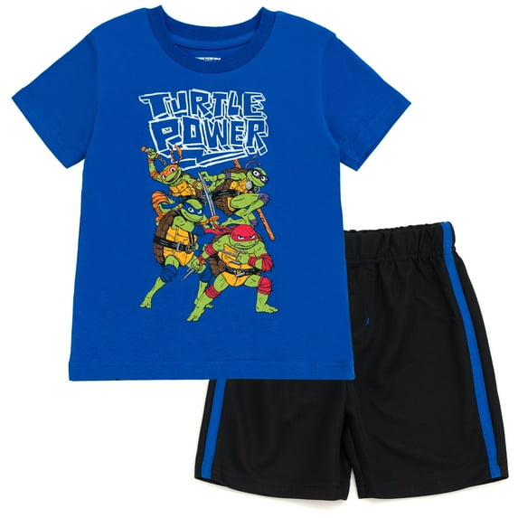 Teenage Mutant Ninja Turtles Donatello Raphael Leonardo Big Boys T-Shirt and Mesh Shorts Outfit Set Toddler to Big Kid