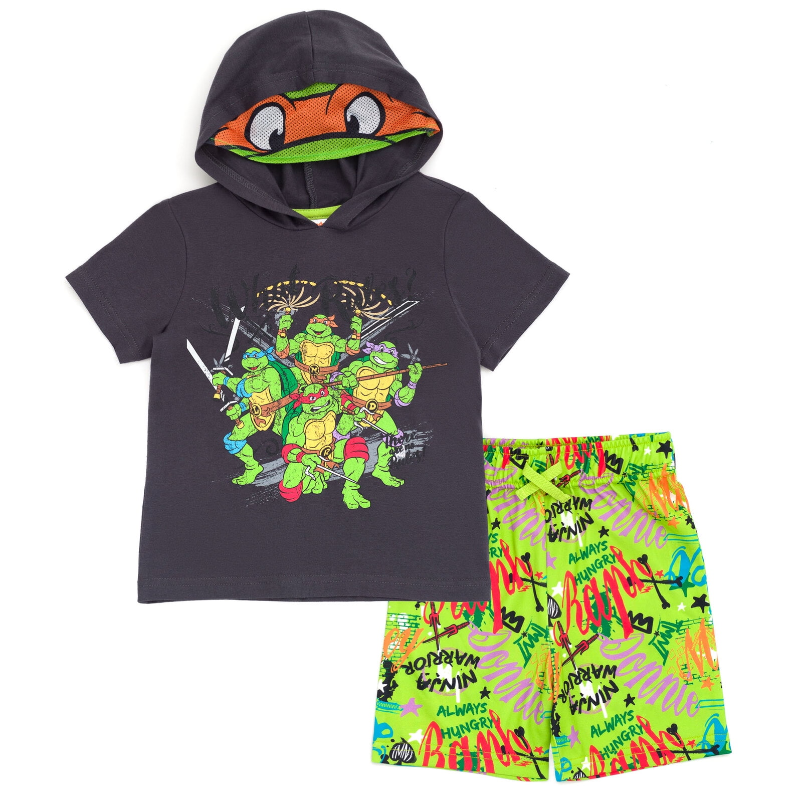 Rise Of Teenage Mutant Ninja Turtles Raph, Mikey, Leo, Donnie Boy's Fleece  Pajama Set - Little Dreamers Pajamas