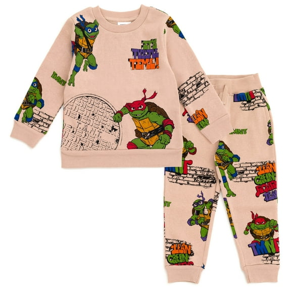 Teenage Mutant Ninja Turtles Donatello Raphael Leonardo Fleece Sweatshirt and Jogger Pants Outfit Set Toddler to Big Kid