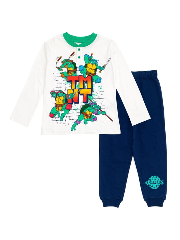 Donatello Raphael Leonardo Henley T-Shirt and French Terry Pants Toddler to Big Kid