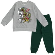TMNT: MUTANT MAYHEM (2023 MOVIE) Teenage Mutant Ninja Turtles Donatello Raphael Leonardo Little Boys Fleece Sweatshirt and Pants Set Toddler to Big Kid