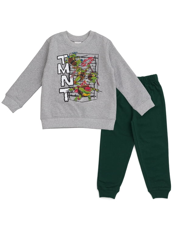 Teenage Mutant Ninja Turtles Donatello Raphael Leonardo Little Boys Fleece Sweatshirt and Pants Set Toddler to Big Kid