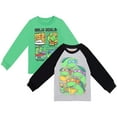 thumbnail image 1 of Teenage Mutant Ninja Turtles Donatello Raphael Leonardo Toddler Boys 2 Pack Long Sleeve T-Shirts Toddler to Big Kid, 1 of 5