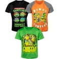 thumbnail image 1 of Teenage Mutant Ninja Turtles Donatello Raphael Leonardo Toddler Boys 3 Pack Athletic T-Shirts Toddler to Big Kid, 1 of 5